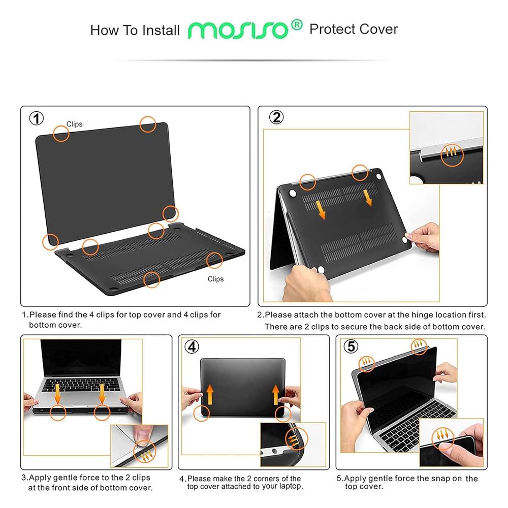 MOSISO Compatible with MacBook Pro 13 inch Case M2 2023, 2022, 2021-2016 A2338 M1 A2251 A2289 A2159 A1989 A1708 A1706, Plasti…
