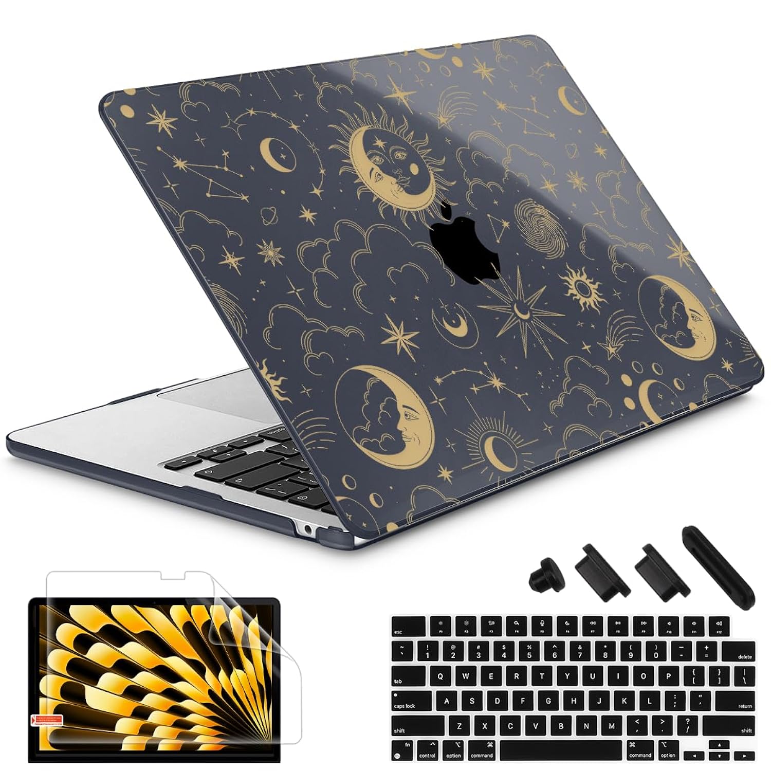 Great Choice Products Compatible With Macbook Air 13.6 Inch 2022 Release M2 Chip Model A2681, Plastic Hard Shell Case Keyboard Cover For Macbook Ai…