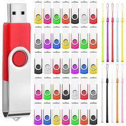 Great Choice Products 50 Pack 128Mb Usb Flash Drives Bulk With Lanyards 128Mb Usb 2.0 Thumb Drive Swivel Storage Flash Drive Pack Bulk With Led Lig…