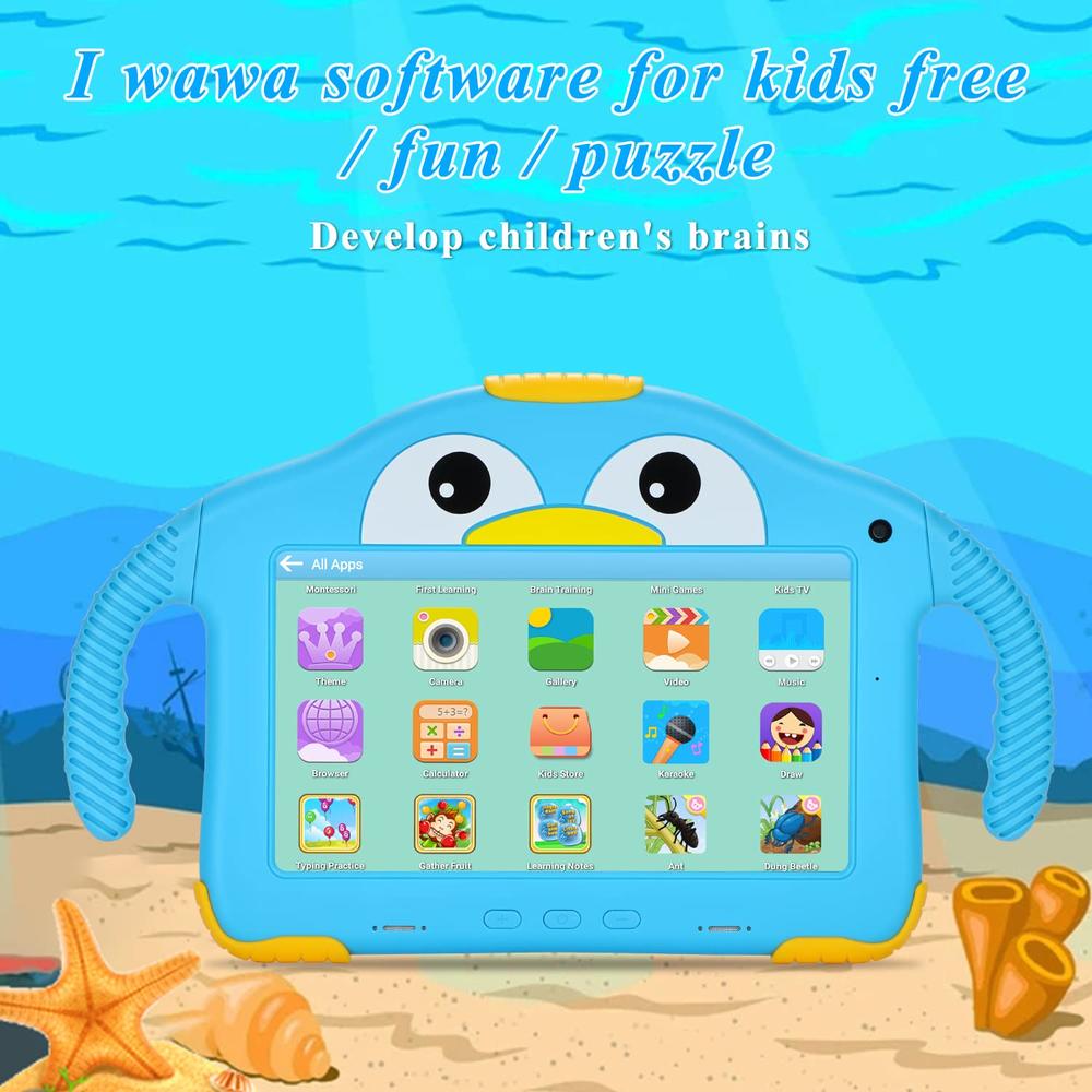 Great Choice Products Kids Tablet 7Inch Tablet For Kids Android 10 Toddler Tablet Eye Protection 32Gb Kids App Preinstalled Learning Tablet Wifi Ed…