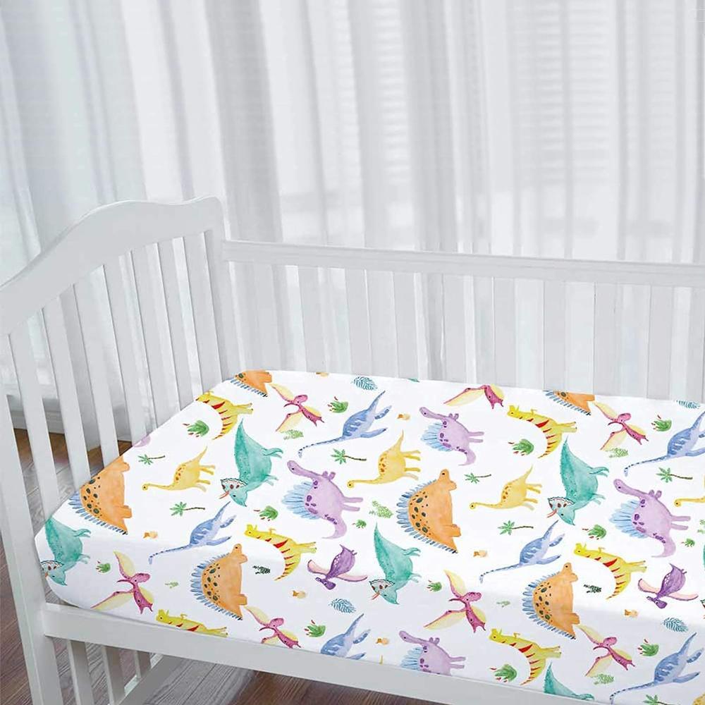 Great Choice Products Crib Sheets For Boys Girls, Dinosaur Crib Sheet Neutral, Baby Toddler Sheets, Standard Crib Fitted Sheet, Ultra Soft And Brea…