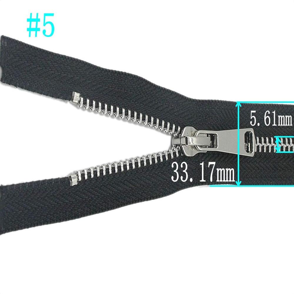 Great Choice Products 6Pcs #5 Metal Teeth Zippers,Close End Zipper,8 Inch(20.32Cm)Silver Teeth, Zipper For Bag,Pocket, Sewing Coats ,Crafts ,Jacket…