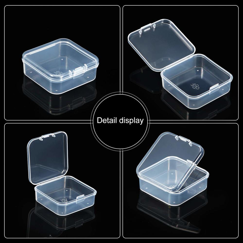 Great Choice Products 48 Packs Clear Small Plastic Containers ...