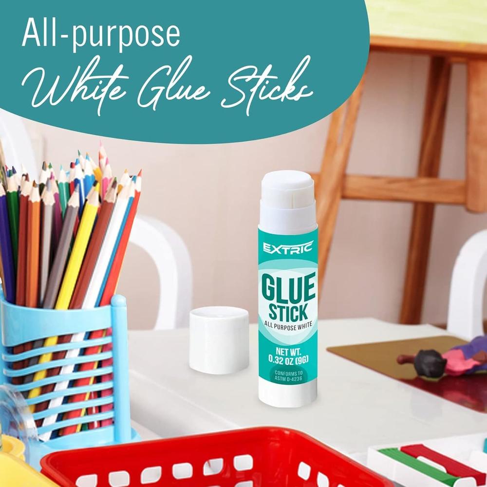 Great Choice Products Glue Sticks 0.75 Ounce - 60 Count Glue Stick, All Purpose White Glue Sticks For Kids, Washable Glue Sticks Bulk - Large Glue …