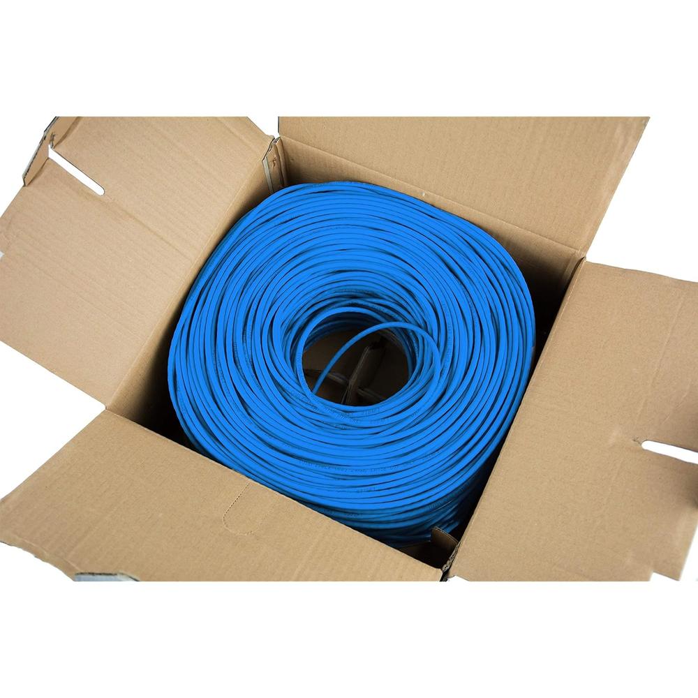 VIVO 500ft Bulk Cat6, Full Copper Ethernet Cable, 23 AWG, UTP Pull Box, Cat-6 Wire, Indoor, Network Installations, Blue, CABL…