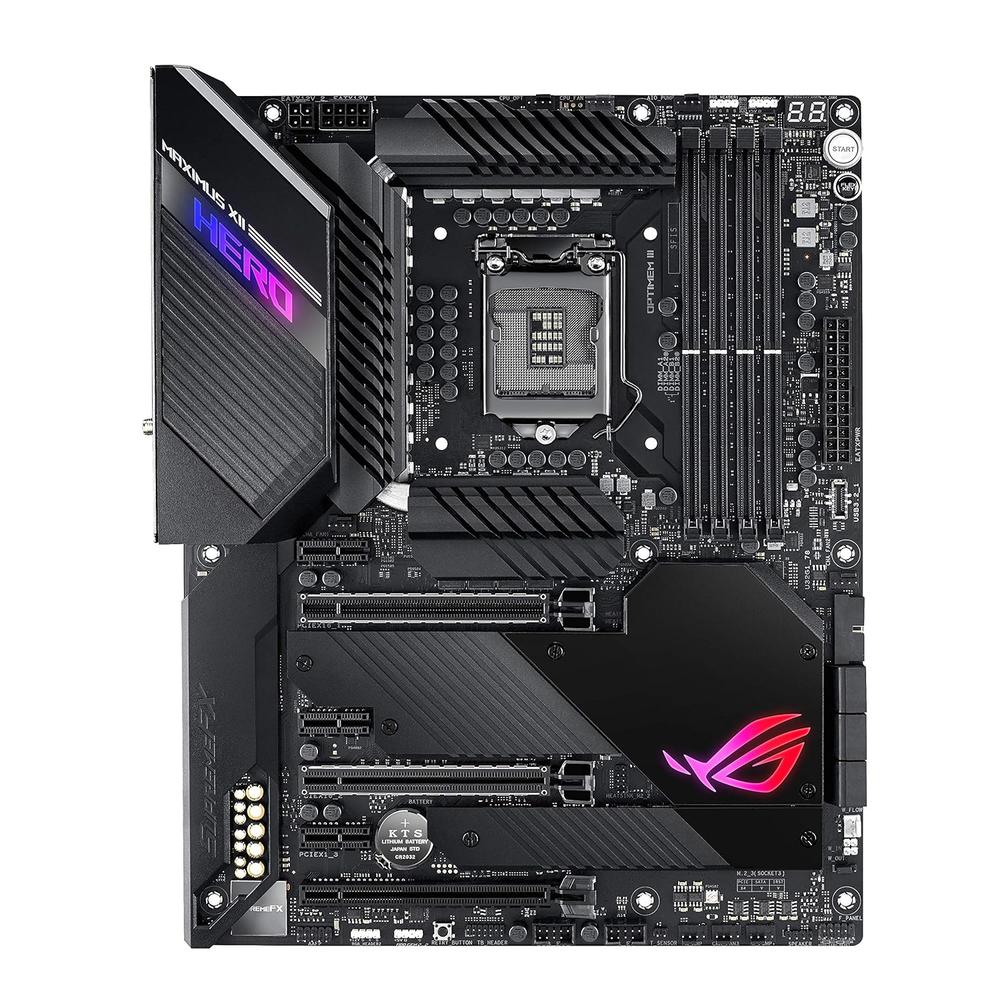 ASUS ROG Maximus XII Hero Z490 (WiFi 6) LGA 1200 (Intel 10th Gen) ATX Gaming Motherboard, 14+2 Power Stages, DDR4 4800+, 5Gbp…