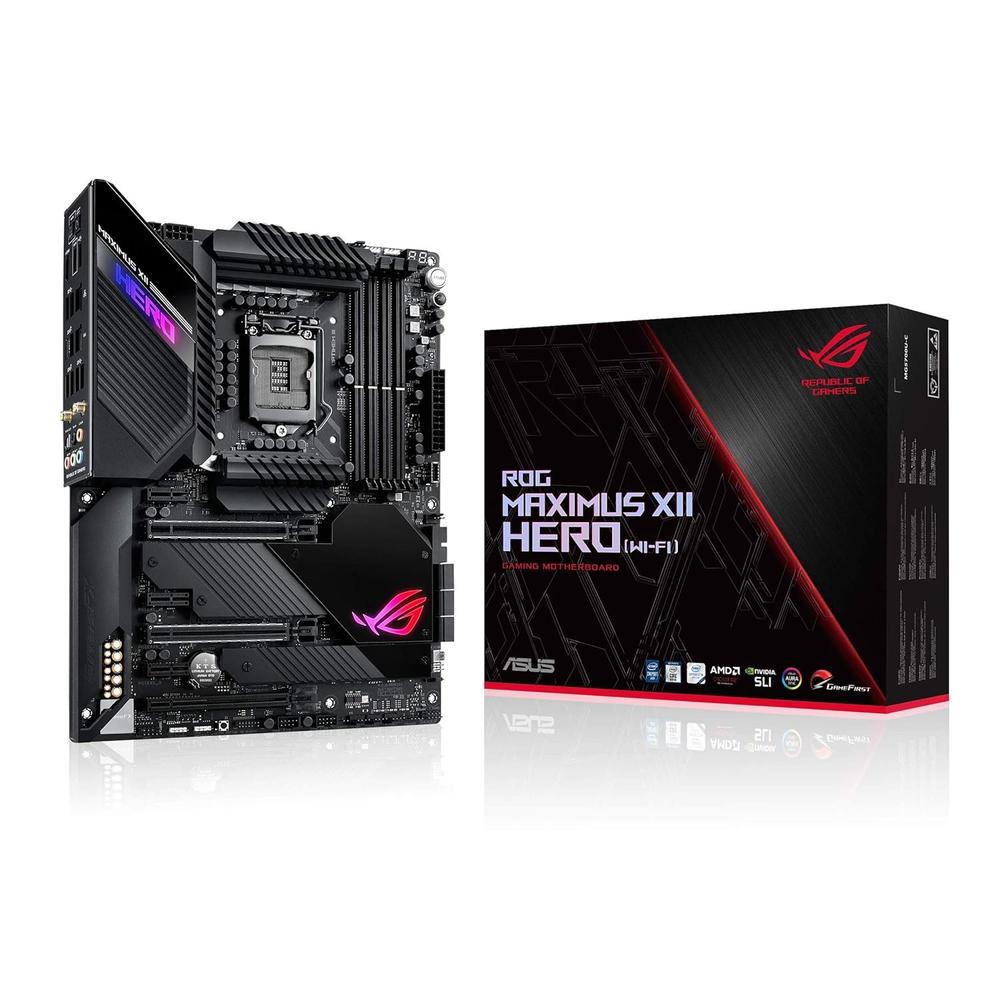 ASUS ROG Maximus XII Hero Z490 (WiFi 6) LGA 1200 (Intel 10th Gen) ATX Gaming Motherboard, 14+2 Power Stages, DDR4 4800+, 5Gbp…