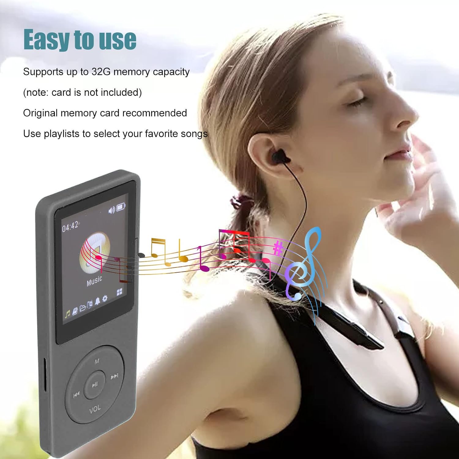 Great Choice Products Mp3 Player / Mp4 Player, Portable Digital Lossless Music Mp3 Mp4 Player For Kids, Ultra Thin 1.8 Inch Lcd Media Music Player …