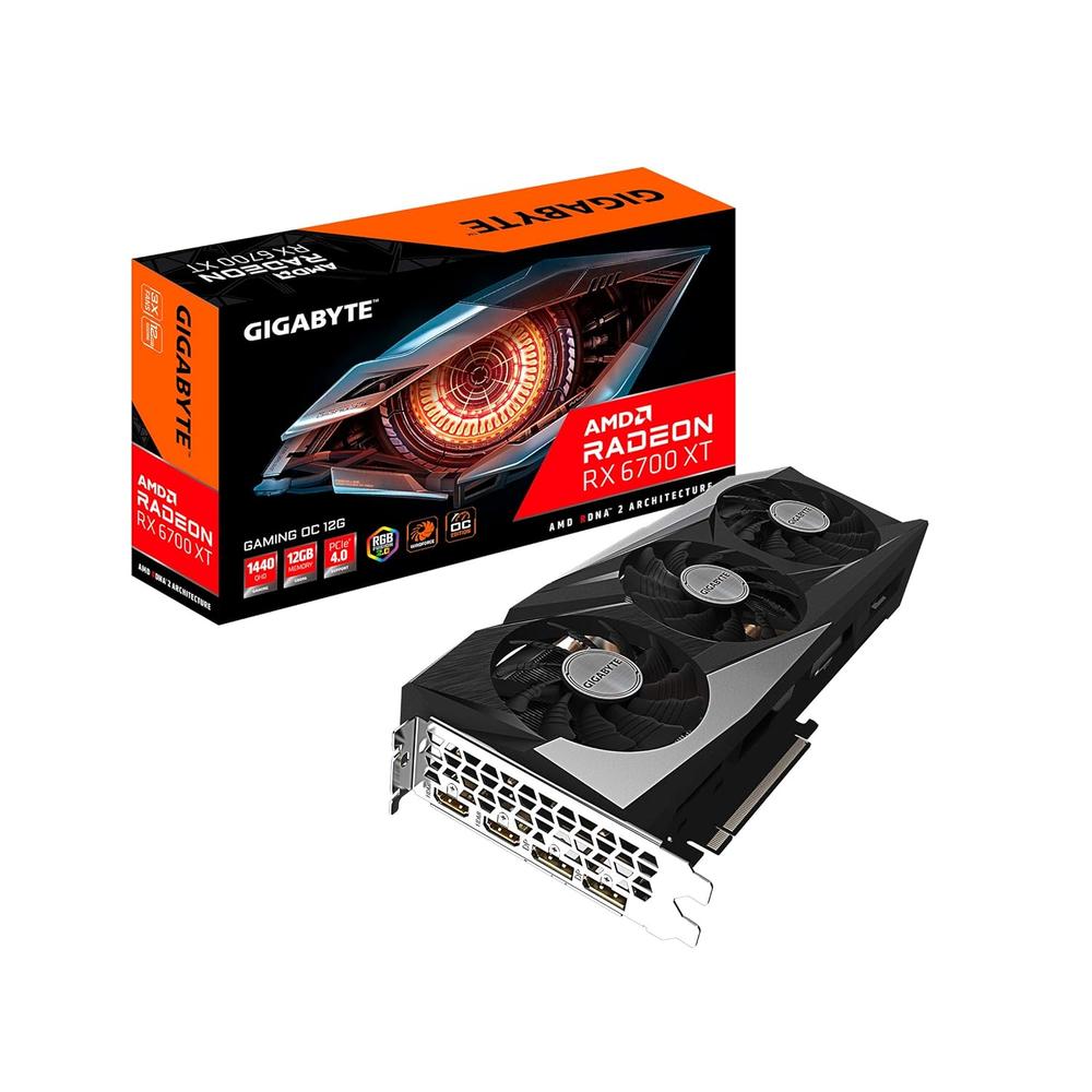 Gigabyte Radeon RX 6700 XT Gaming OC 12G Graphics Card, WINDFORCE 3X Cooling System, 12GB 192-bit GDDR6, GV-R67XTGAMING OC-12…