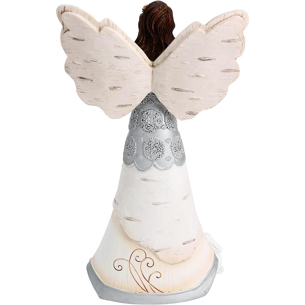 Pavilion Gift Company Pavilion - Elements 82313 Friends are a Blessing Collectible Figurine, Angel Holding Bunny, 6-Inch