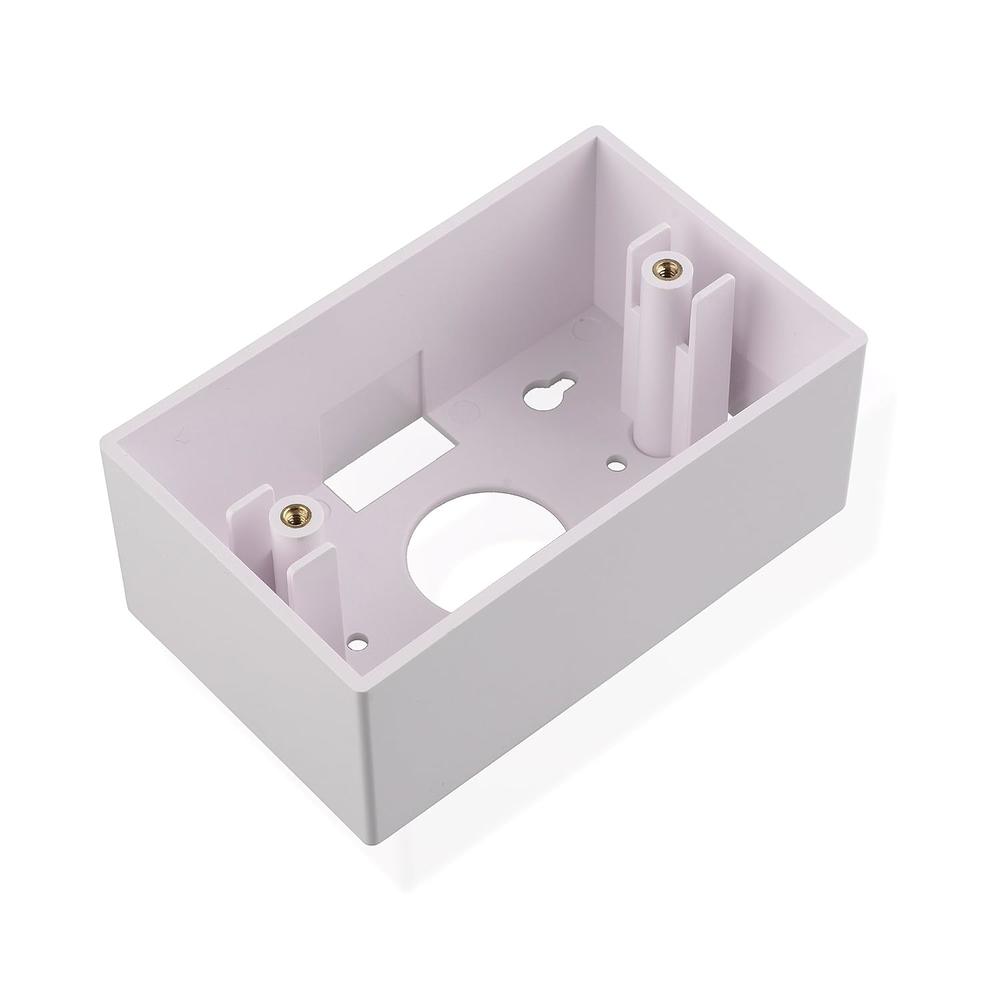 Power Riser Back Box Cable Matters 5-Pack Single Gang Low Voltage Surface Mount Backbox in White