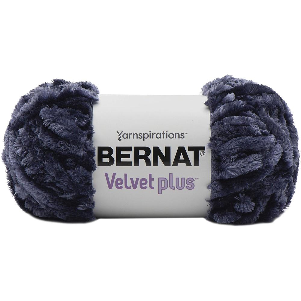 Spinrite Bernat Yarn Plus VEL, Indigo Velvet