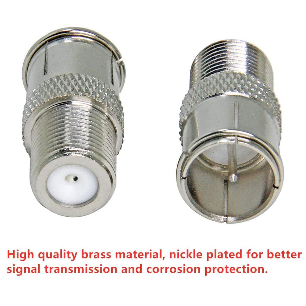 Push On Adapter Great Choice Products Coax Quick Connect, 2-Pack F Type Male To Female ...