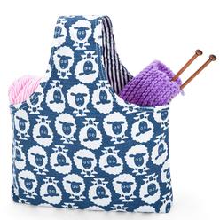 Great Choice Products Knitting Tote Bag(L12.2" X W7.5"), Travel Project Wrist Bag For Knitting Needles(Up To 11 Inches), Yarn And Crochet Supplies,…
