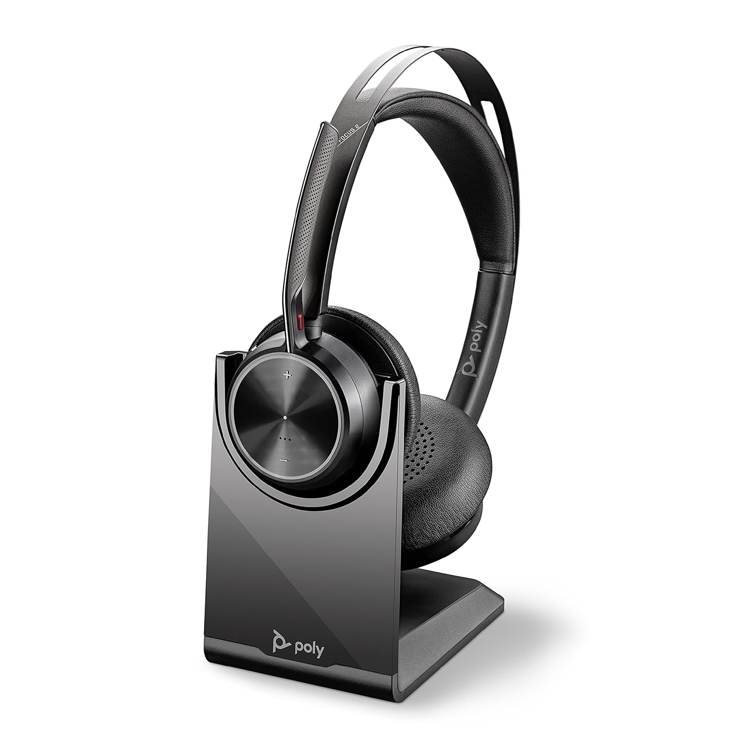 Plantronics Poly - Voyager Focus 2 UC USB-A Headset with Stand (Plantronics) - Bluetooth (Stereo) Headset with Boom Mic - USB-A PC/Mac Co…