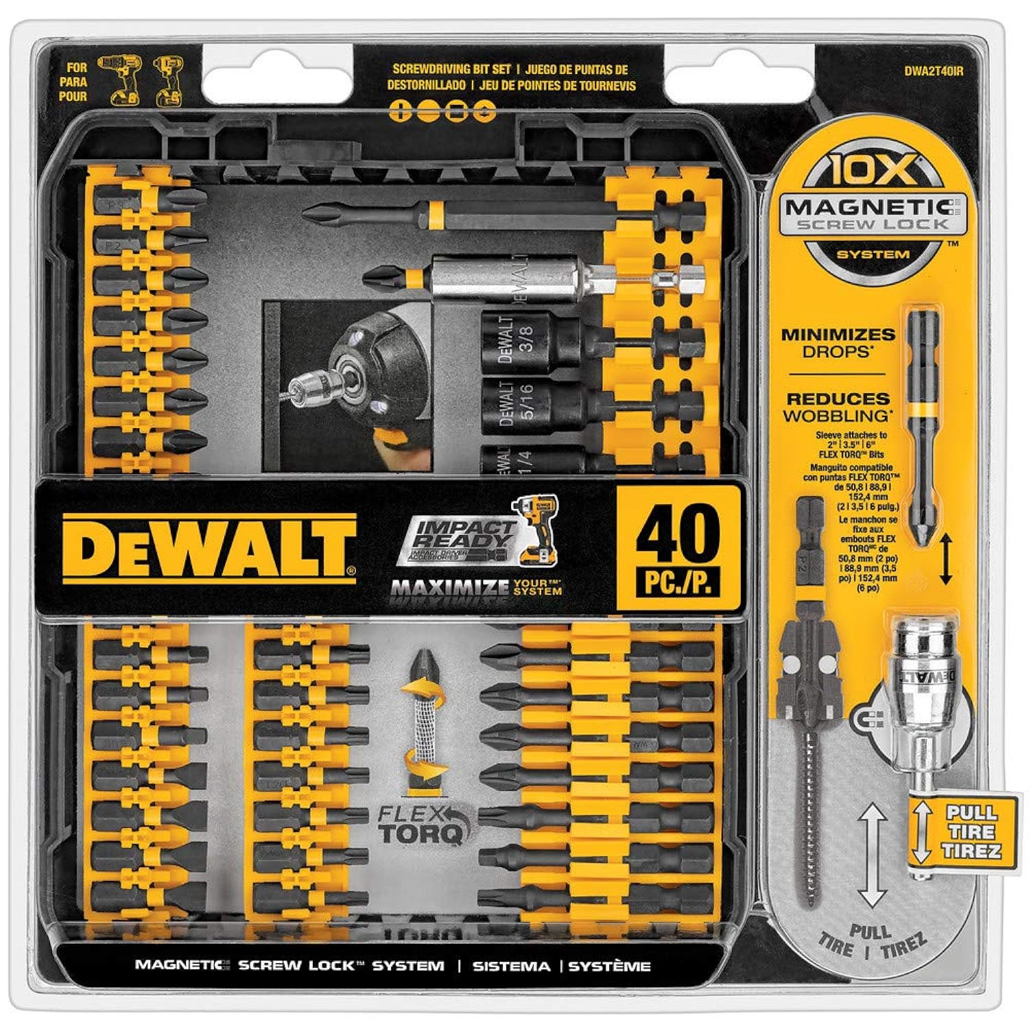 DeWalt DWA2T40IR 40 Piece Impact Ready Screwdriving Set