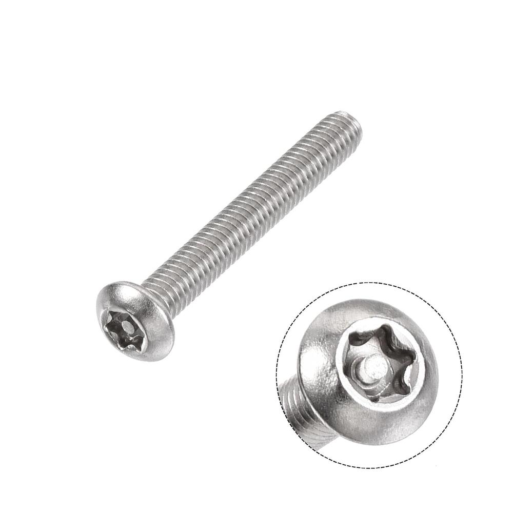 uxcell M4x30mm Torx Security Machine Screw, 60pcs Pan Head Screws ...
