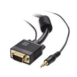 Cable Matters VGA Cable with Audio (SVGA Monitor Cable with 3.5mm Stereo Audio) 15 Feet
