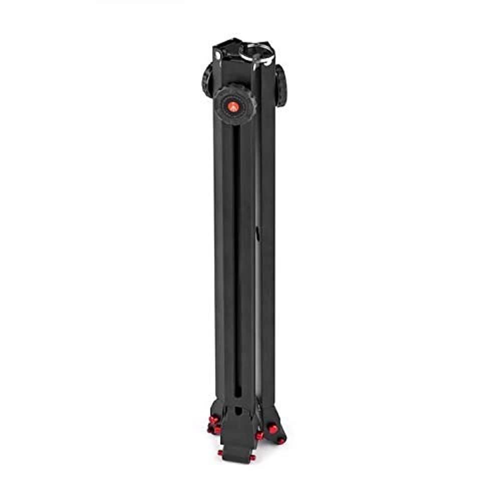 Manfrotto 526 Fluid Video Head with Carbon 645 Fast Twin Video Tripod, Professional Kit with Tripod Head and Camera Stand, fo…