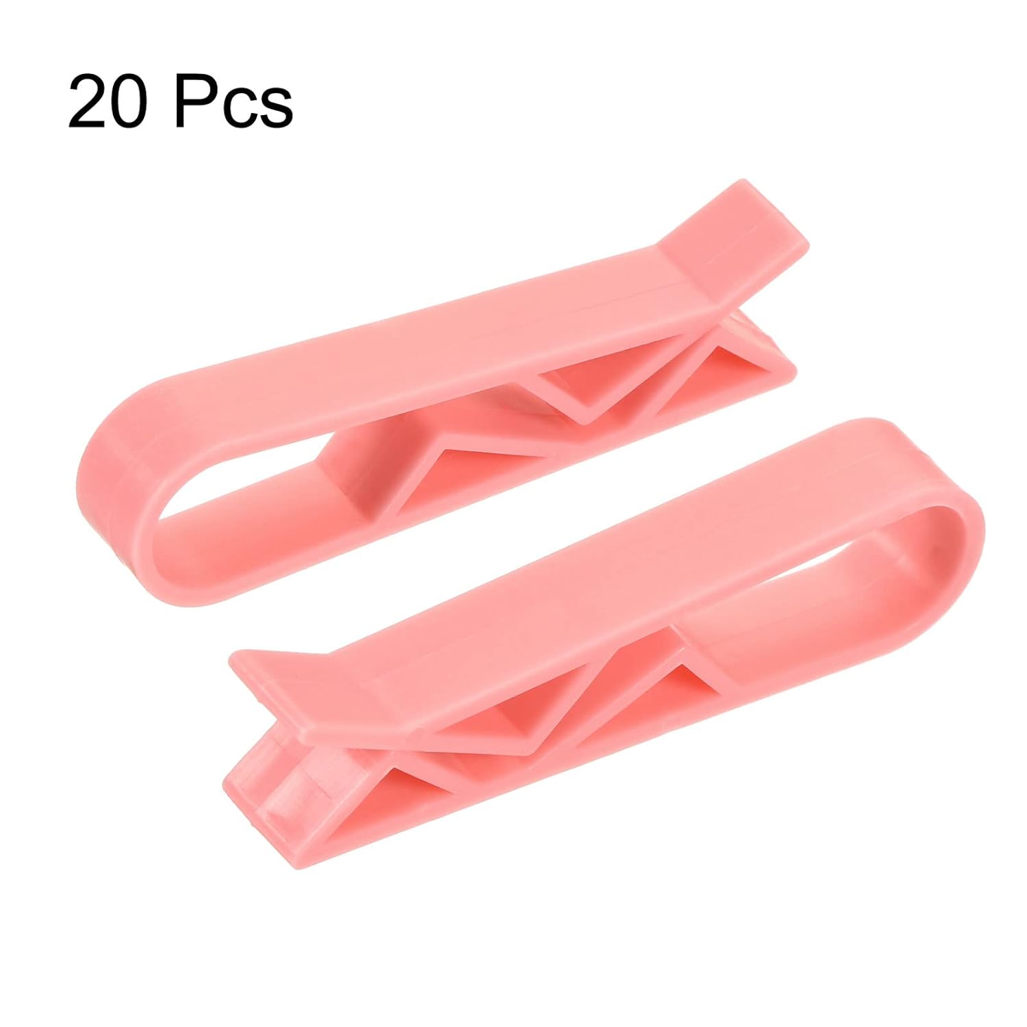 Great Choice Products Garbage Bin Clip Kitchen Trash Can Waste Basket Garbage Bin Clamp Non-Slip Clip Clamp Pink, Pack Of 20