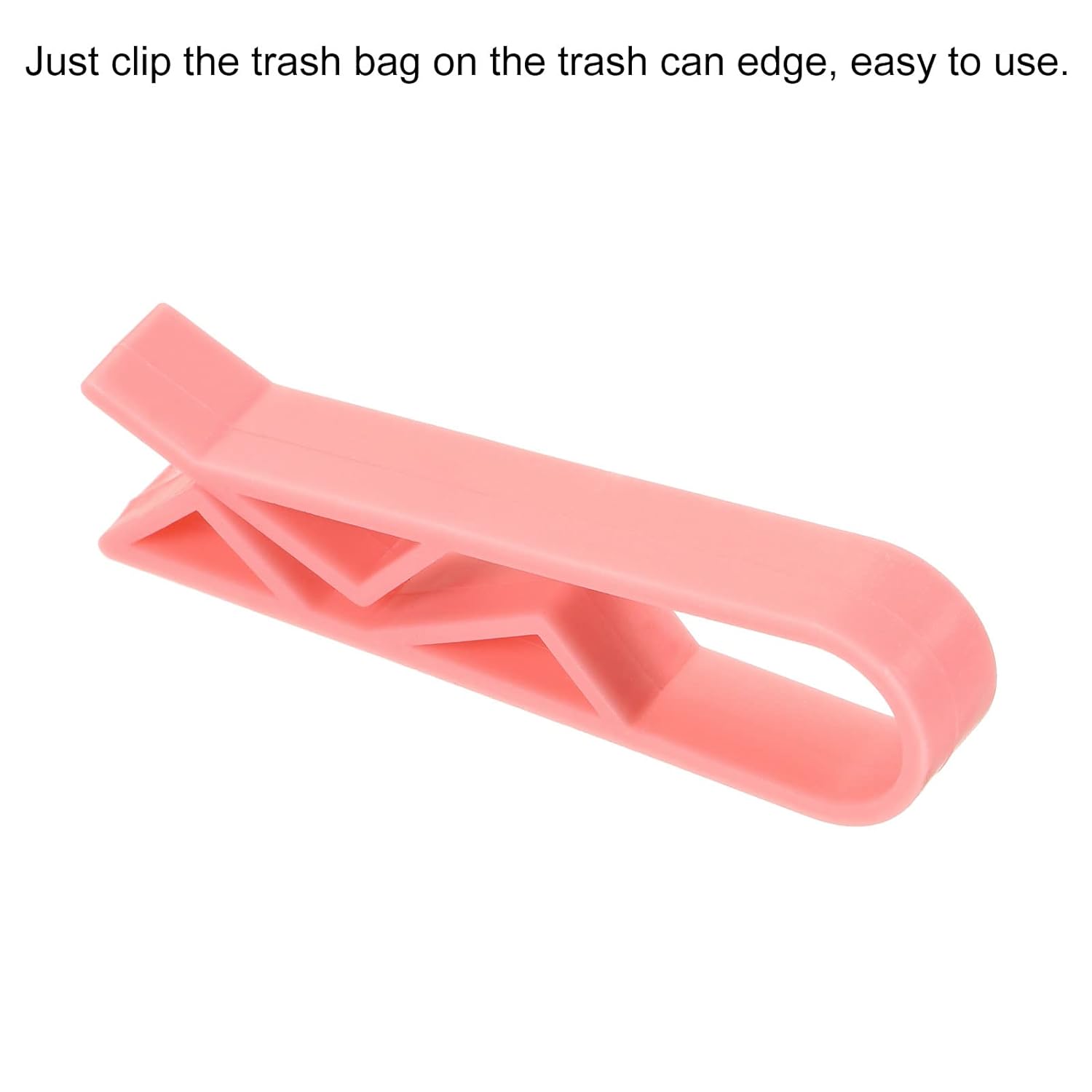 Great Choice Products Garbage Bin Clip Kitchen Trash Can Waste Basket Garbage Bin Clamp Non-Slip Clip Clamp Pink, Pack Of 20