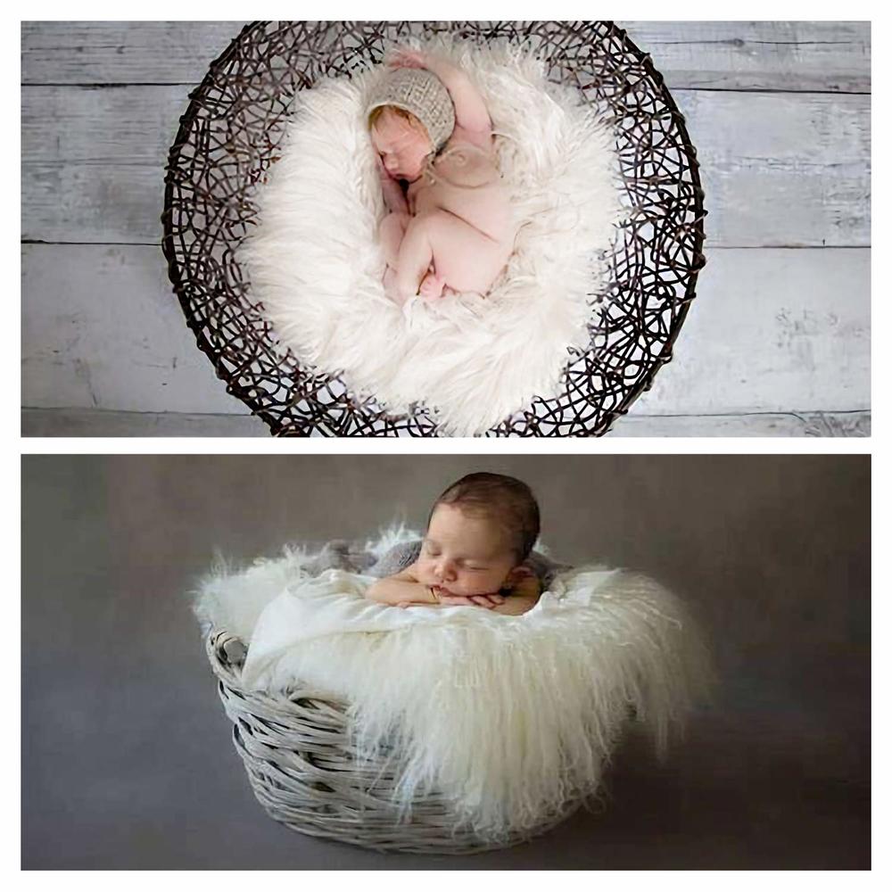 Great Choice Products Newborn Photography Props Outfits 3 Pcs Baby Long Ripple Wrap With And Toddler Swaddle Blankets Photography Mat With Cute Cro…