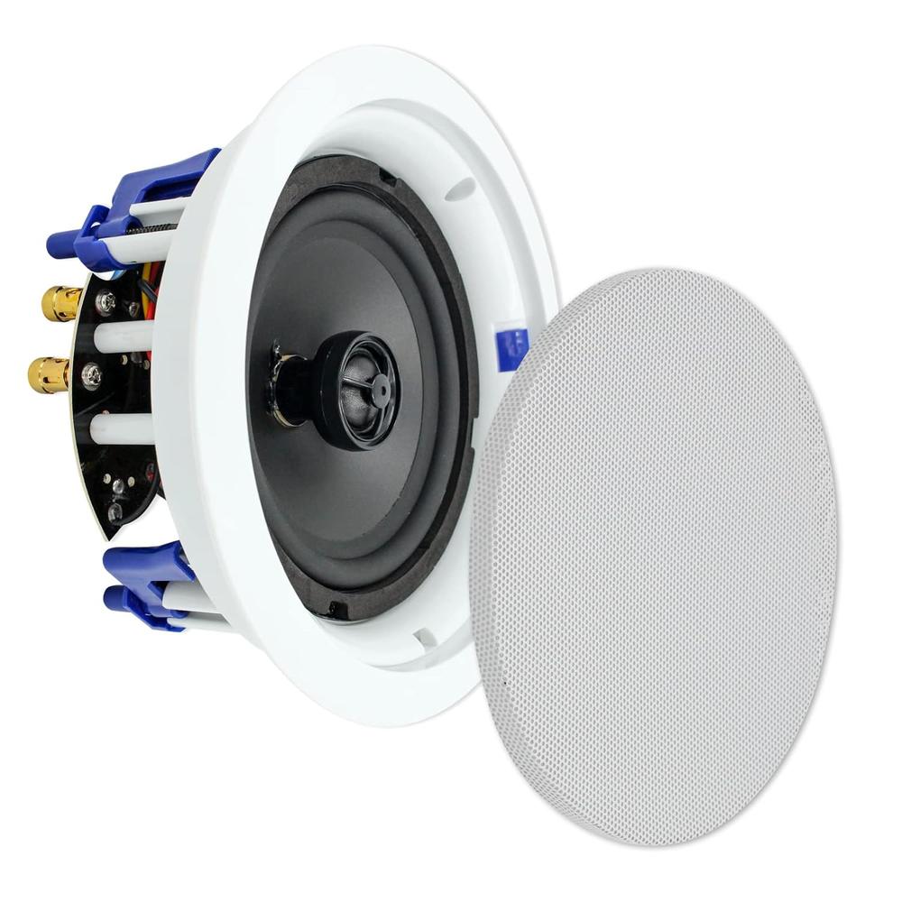 Great Choice Products 6.5 Inch Ceiling Speaker, 160 Watts Round In Ceiling Speaker,Premium Spring Loaded Home Theater Speaker System,Perfect For In…