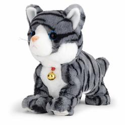 Great Choice Products Interactive Electronic Plush Toy - Upgrade With Led Light Eyes Animated Sound Control Electronic Pet, Robot Cat Kitten Toys G…