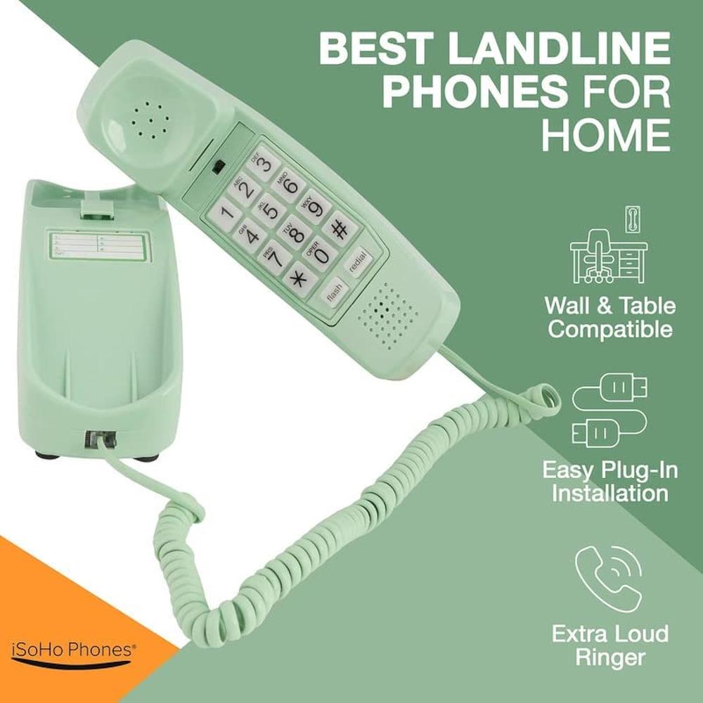 Great Choice Products Corded Phones For Landline - Premium Landline Phone For Seniors And Hearing Impaired, Old Phones From The 80S Design, Great O…