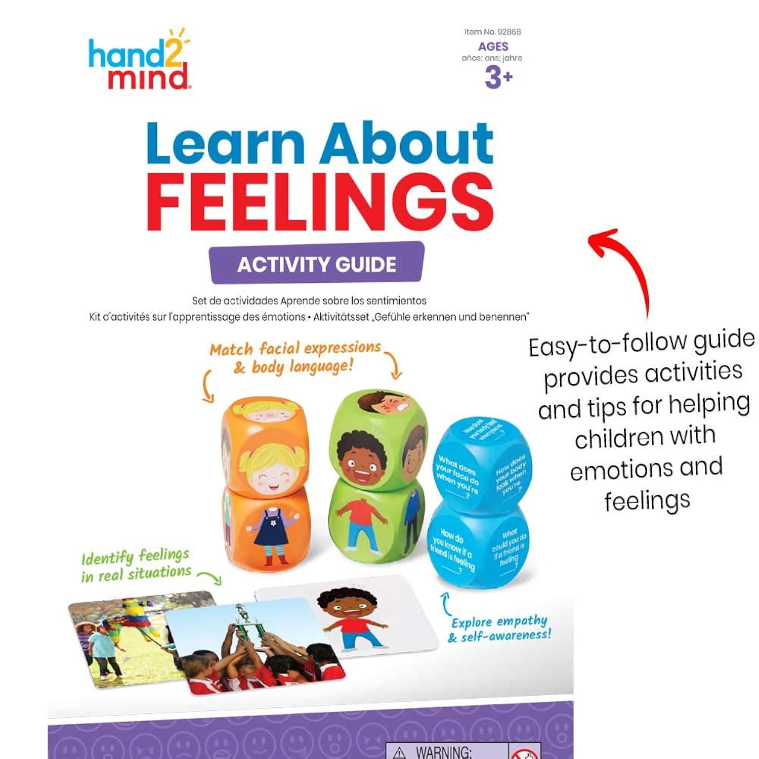 Great Choice Products Learn About Feelings Set, Social Skills Games For Kids, Social Emotional Learning Activities, Play Therapy Toys For Counselor…