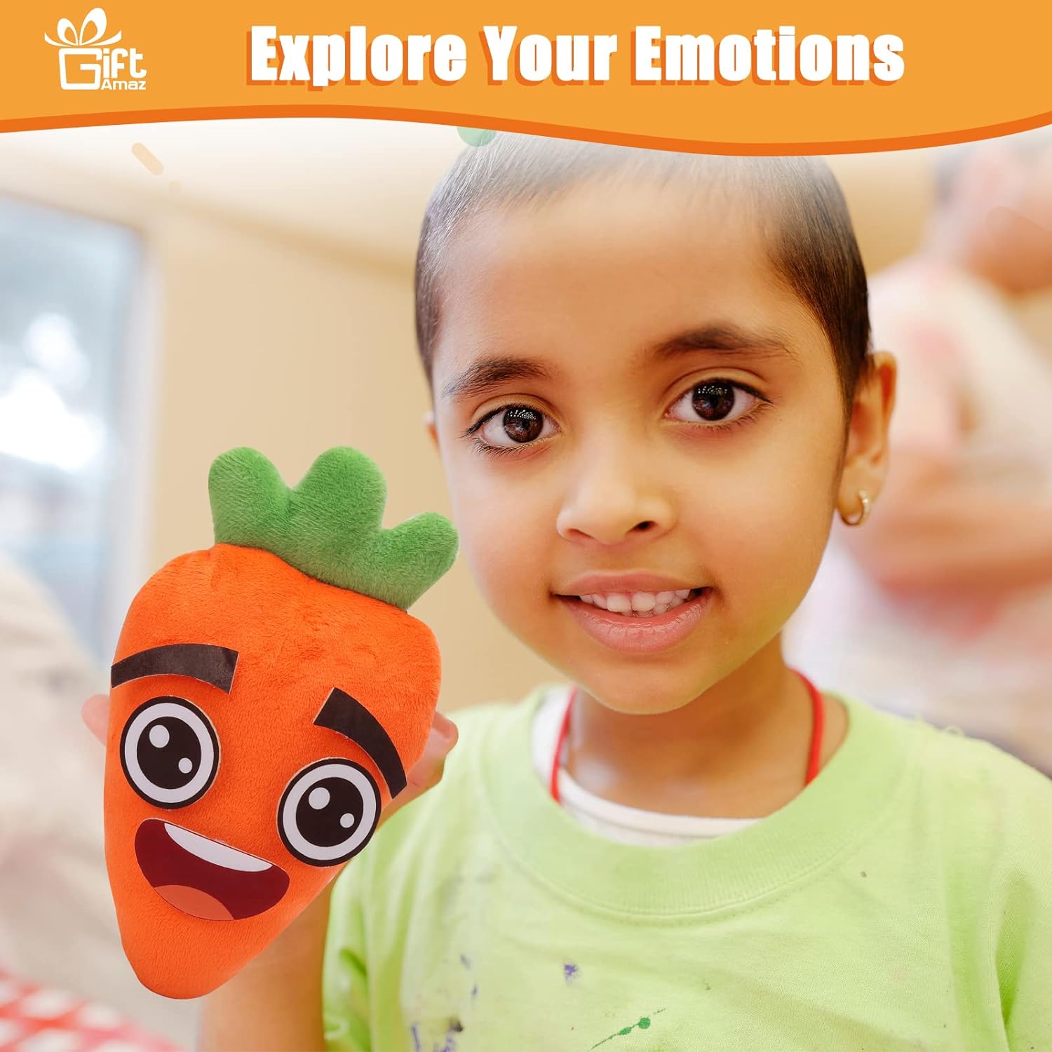 Great Choice Products Social Emotional Learning Toys - Big Feelings Carrot Social Emotional Games For Kids - 26 Facial Expressions, 10 Educational …