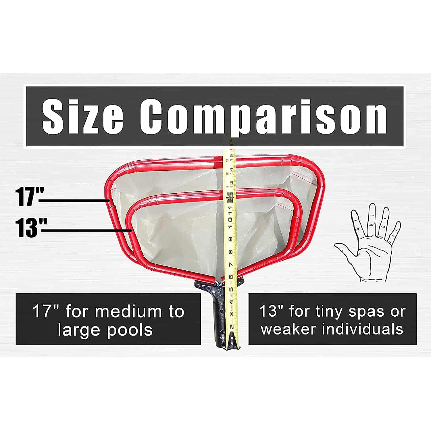 Great Choice Products Pool Skimmer Net Rake, Ultra Fine Mesh, Unlimited Free Replacement By Protuff - 3X Faster Heavy Duty 250 Micron Nylon For Cle…