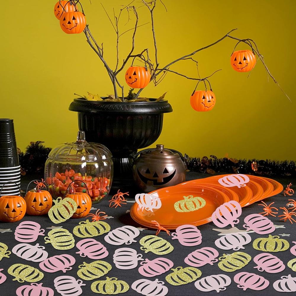 Great Choice Products 200Pcs Pumpkin Confetti- Fall Baby Shower Girl,Pumpkin Party Decor,Pumpkin Birthday Decor,Pumpkin Table Decor,Pumpkin Baby Sh…