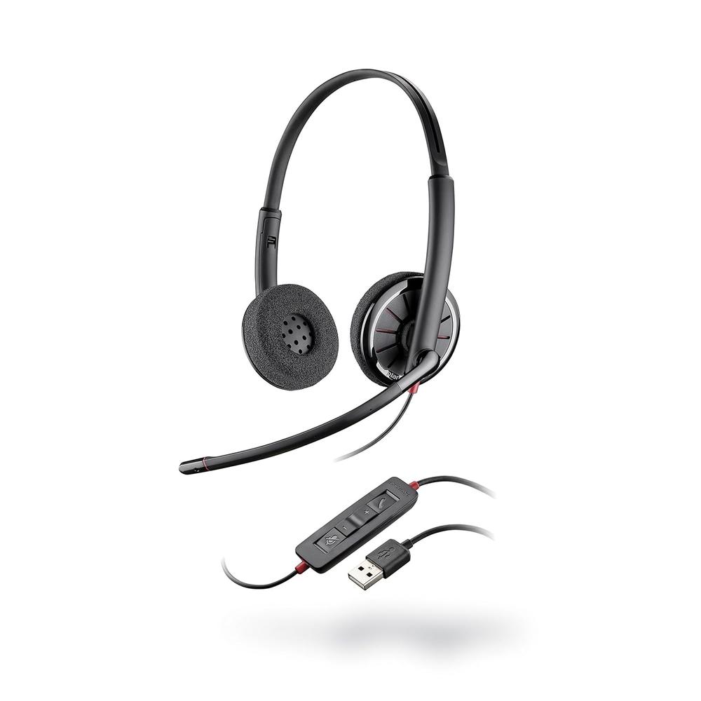 Plantronics 85619-101 Black Wire C320,M , Wired Headset , On- Ear , Gray