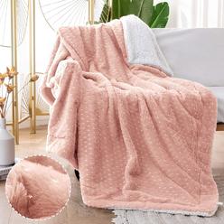 Great Choice Products Star Blanket Pink Sherpa Throw Blanket Flannel Fleece Blanket For Couch Bed Sofa Faux Fur Blanket Plush Throw Blanket Baby Bl…