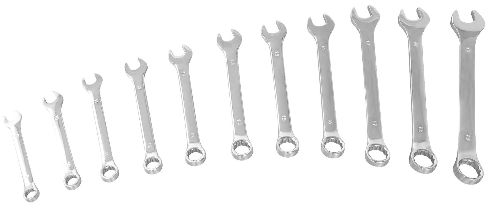 Performance Tool 11 pc. Metric Combination Wrench Set W1062