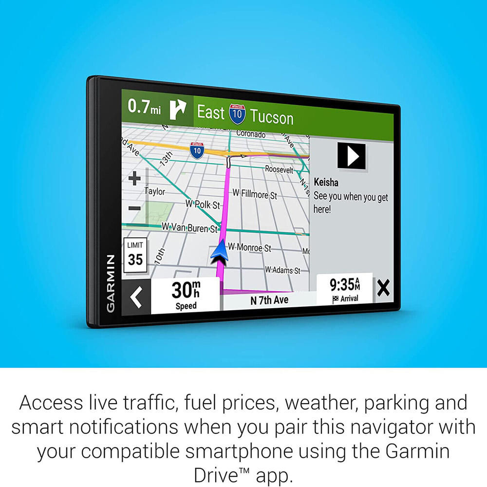Garmin DriveSmart 66 6" Car GPS Navigator 010-02469-00 Bundle  + 7" EVA Case