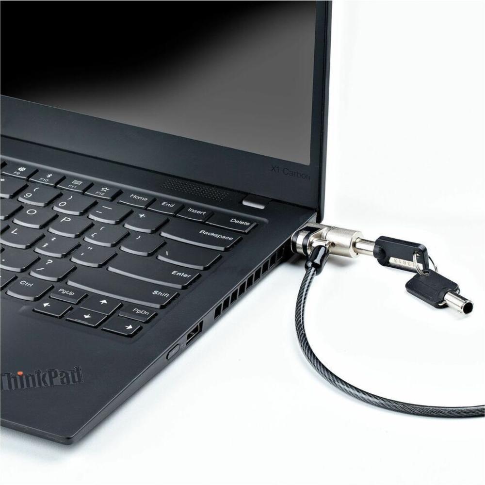 Startech Nano Laptop Cable Lock 6ft, Anti-Theft Keyed Lock, Security Cable Locks