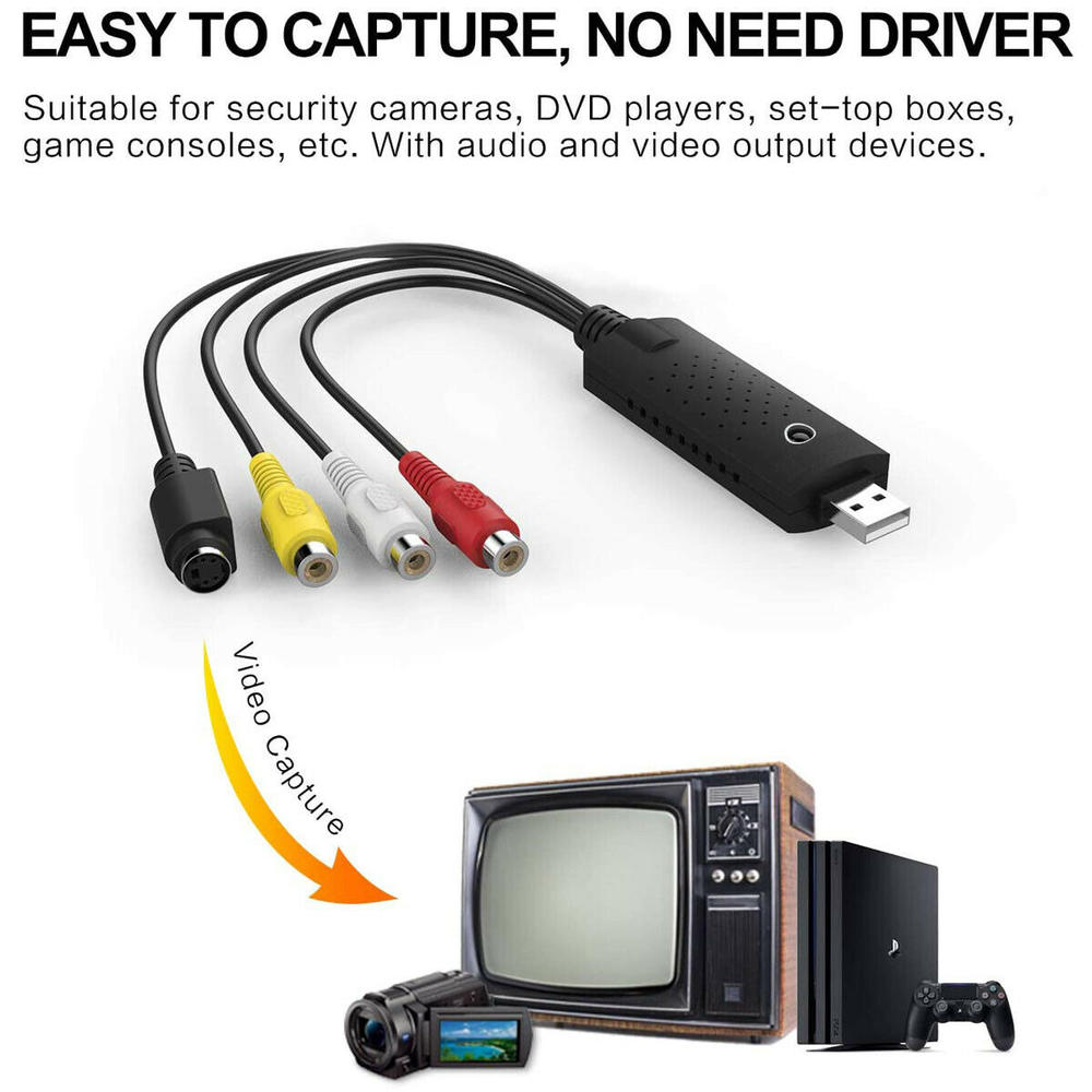 Great Choice Products 2X Usb 2.0 Audio Video Vhs To Dvd Vcr Hdd Converter Adapter Digital Capture Card