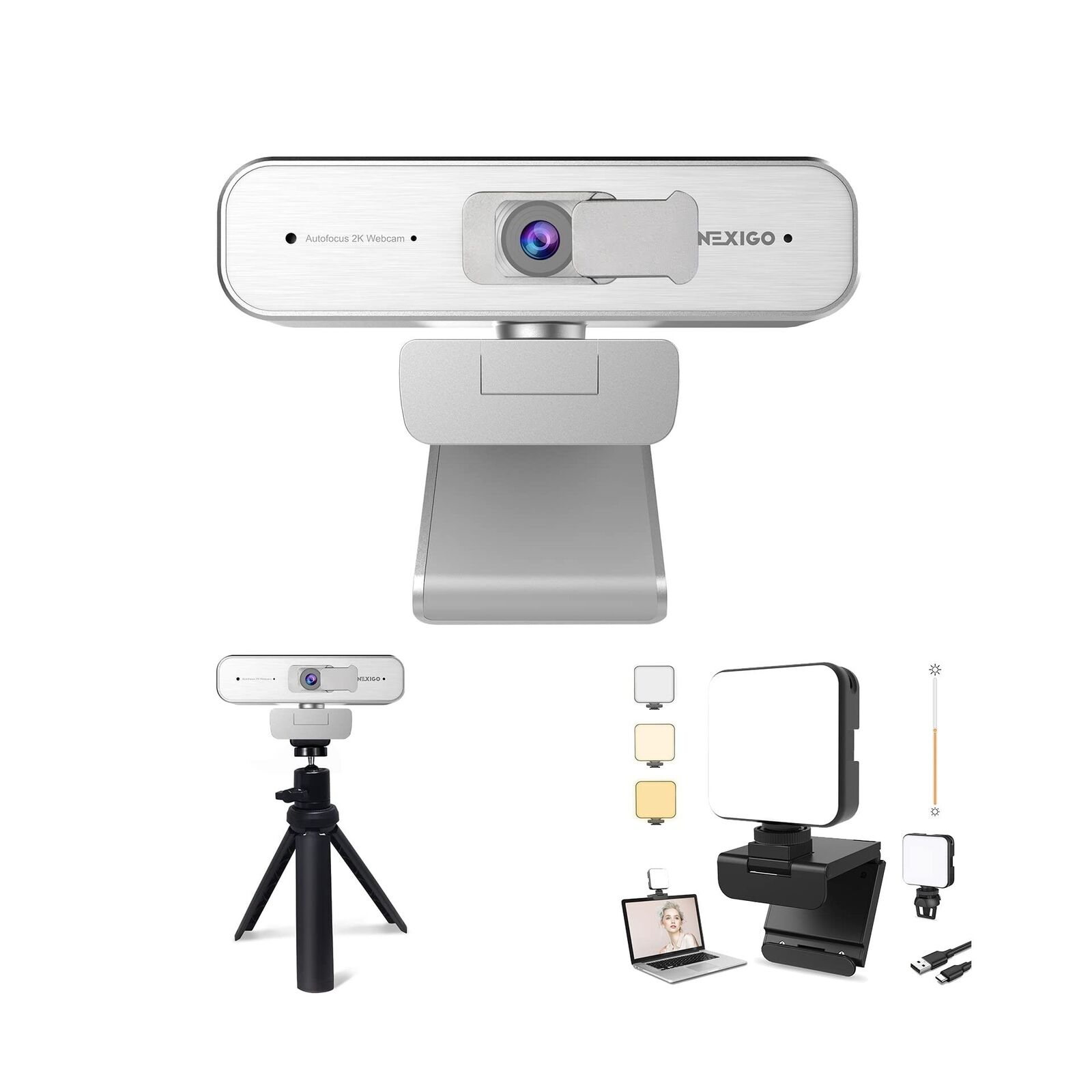 Great Choice Products 2K Zoomable Webcam Kits, N940P Qhd 1440P Webcam, Autofocus, Support 10...