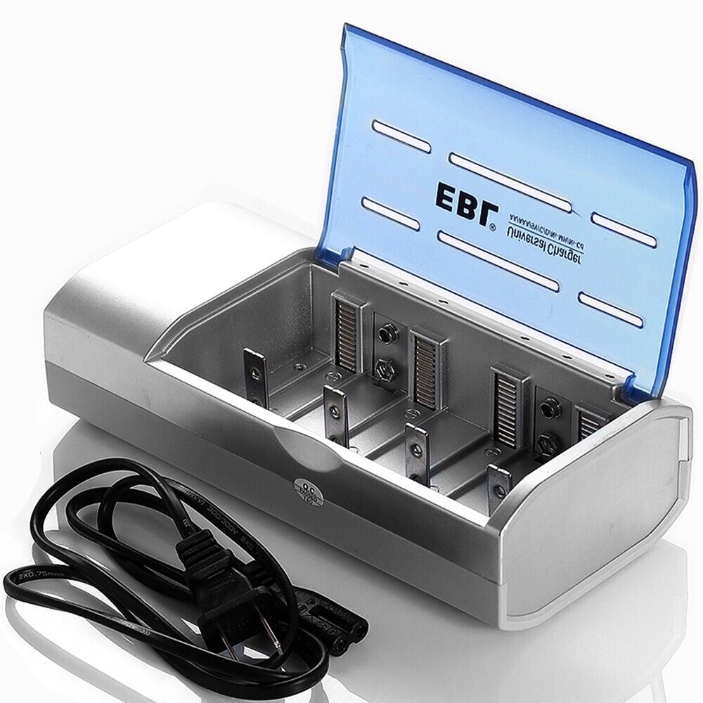 Great Choice Products Universal Battery Charger For Aa Aaa C D 9V Ni-Mh Ni-Cd Rechargeable Batteries
