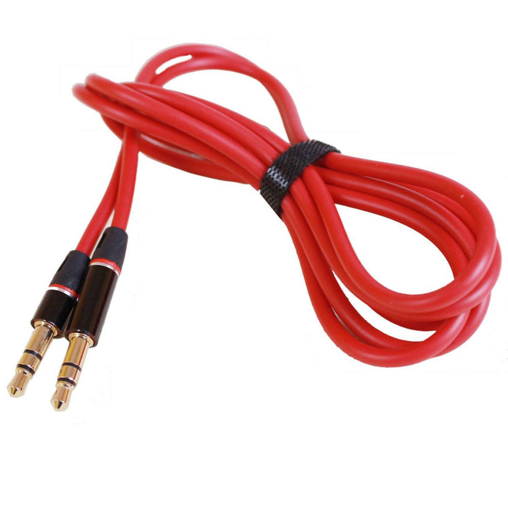 Great Choice Products Red 3.5Mm 1/8"Audio Cable Car Aux-In Cord For Nabi Headphone-00-Fa12 Fuhpe00Fa12