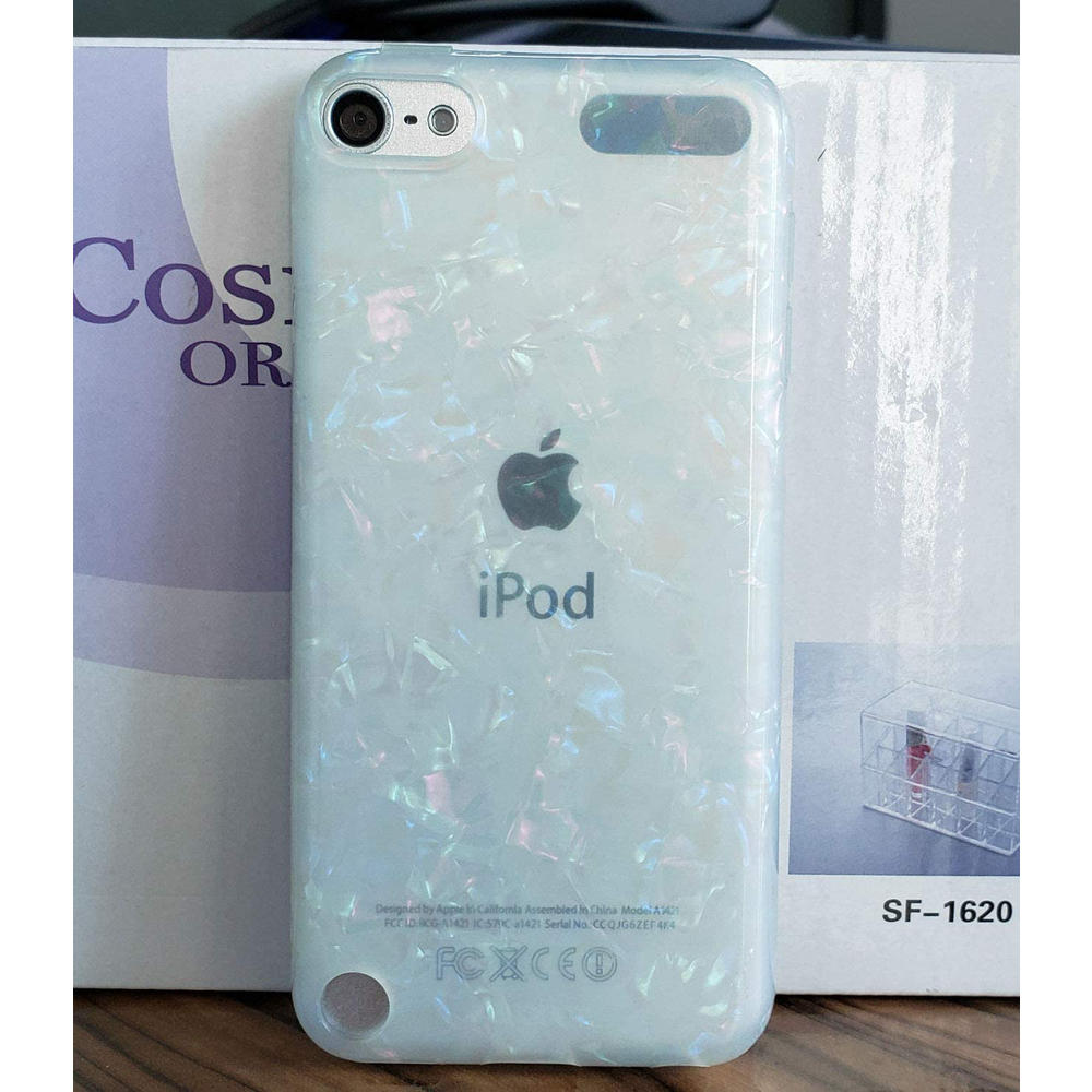 Great Choice Products Case For Ipod Touch 6Th Gen, Cute Glitter Pretty Pearly Slim Soft Bumper