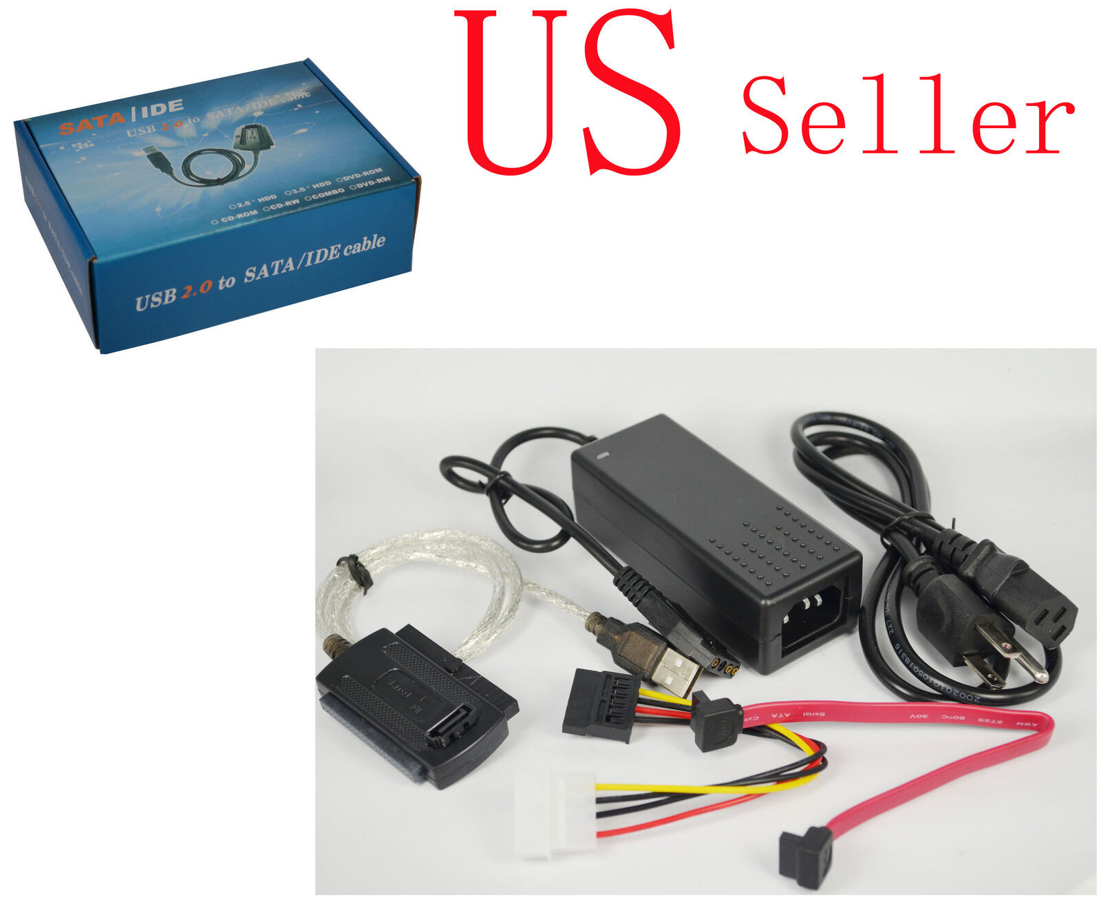Great Choice Products New 5 In One Box Usb 2.0 To Ide Sata S-Ata 2.5 3.5 Hd Hdd Adapter Cable