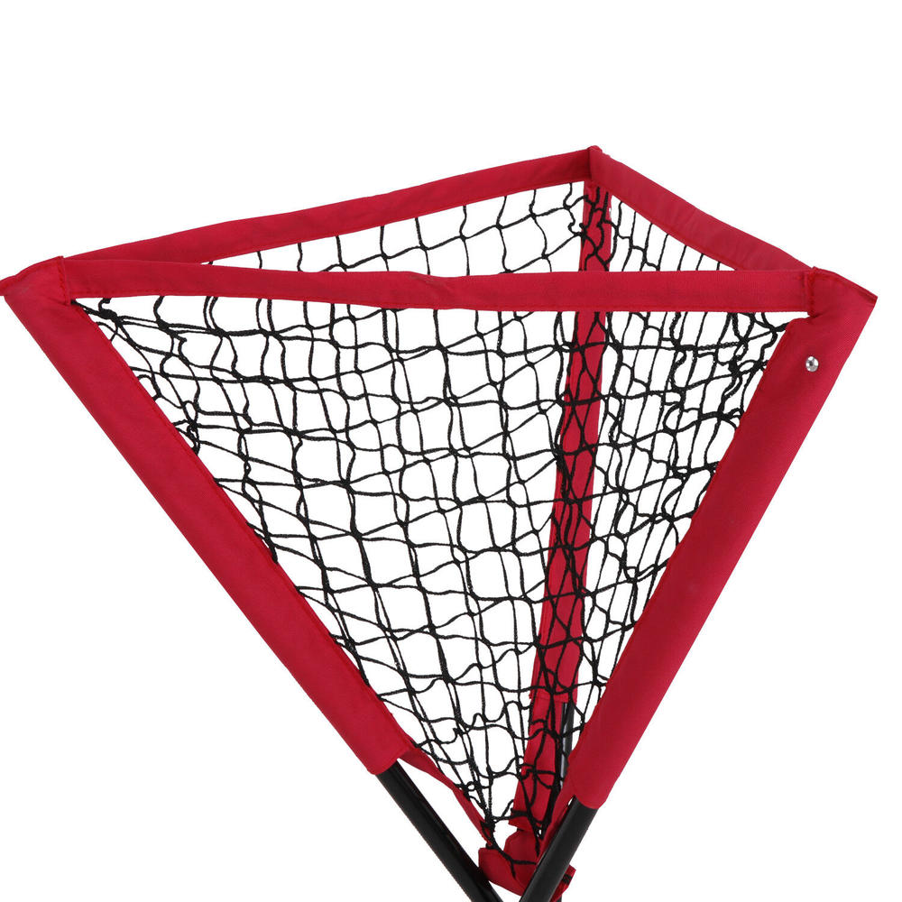 Great Choice Products Baseball Pitching Training Net Softball Practice Caddy Ball Portable W/ Bag