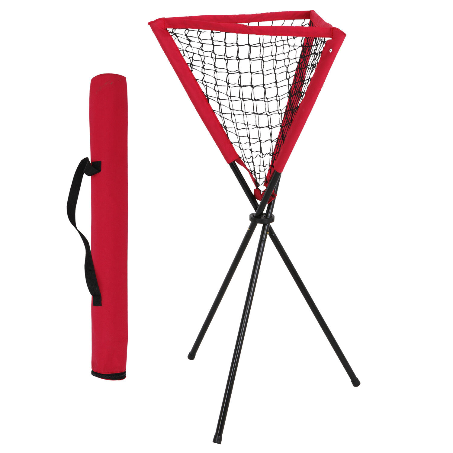 Great Choice Products Baseball Pitching Training Net Softball Practice Caddy Ball Portable W/ Bag