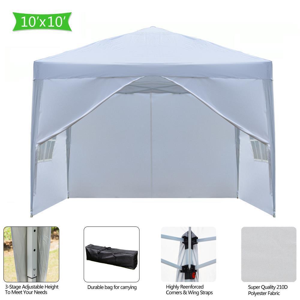 Great Choice Products 10'X 10' Ez Pop Upgazebo Party Tent Canopy Tent Waterproof With Walls