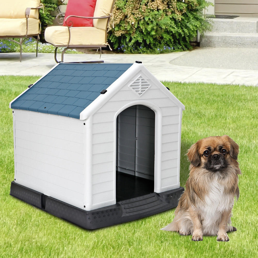 Great Choice Products Dog House Pet Shelter Waterproof W/Air Vents In/Outdoor For Medium Or Small Dog