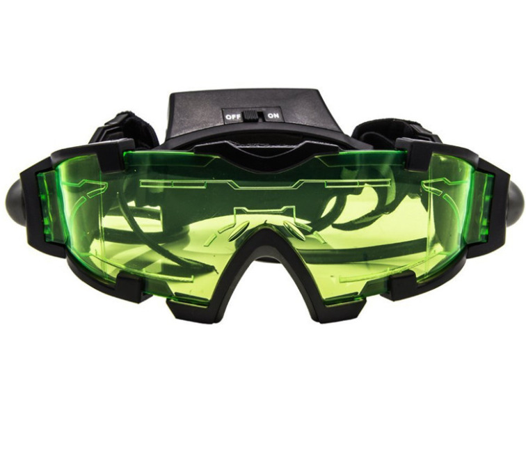 Great Choice Products Children Adjustable Led Night Vision Goggles With Flip-Out Lights Eye Lens Glass