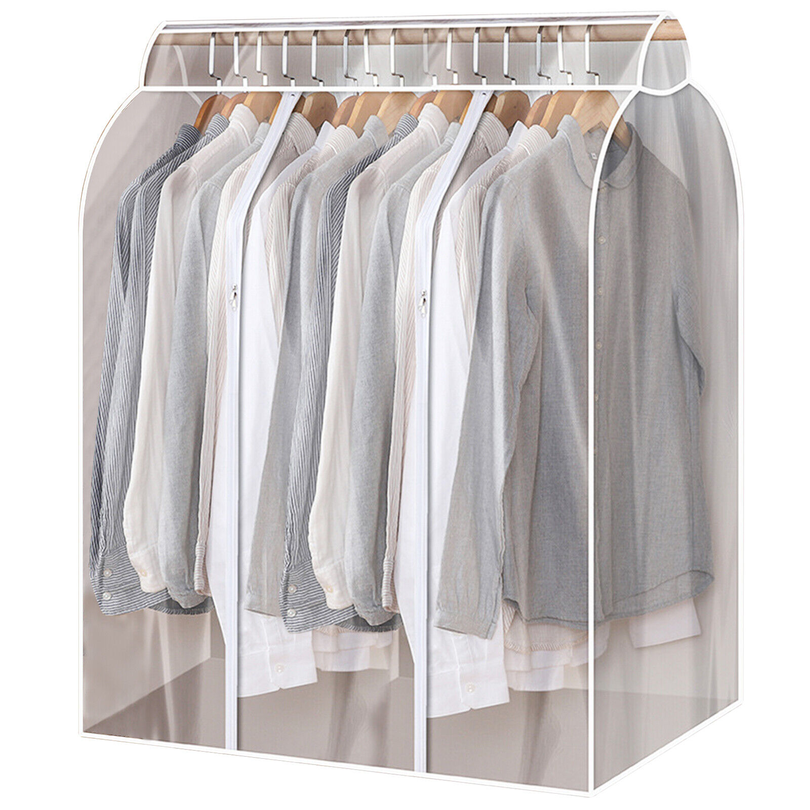 Great Choice Products 36''Length Large Clear Hanging Garment Bags For Closet Storage Clothes Protector